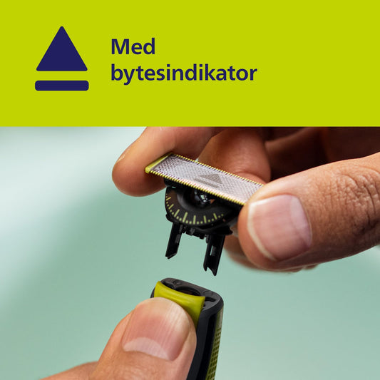 Philips OneBlade Original 360-rakblad för alla OneBlade- och OneBlade Pro-modeller, 2-pack (modell QP420/60)