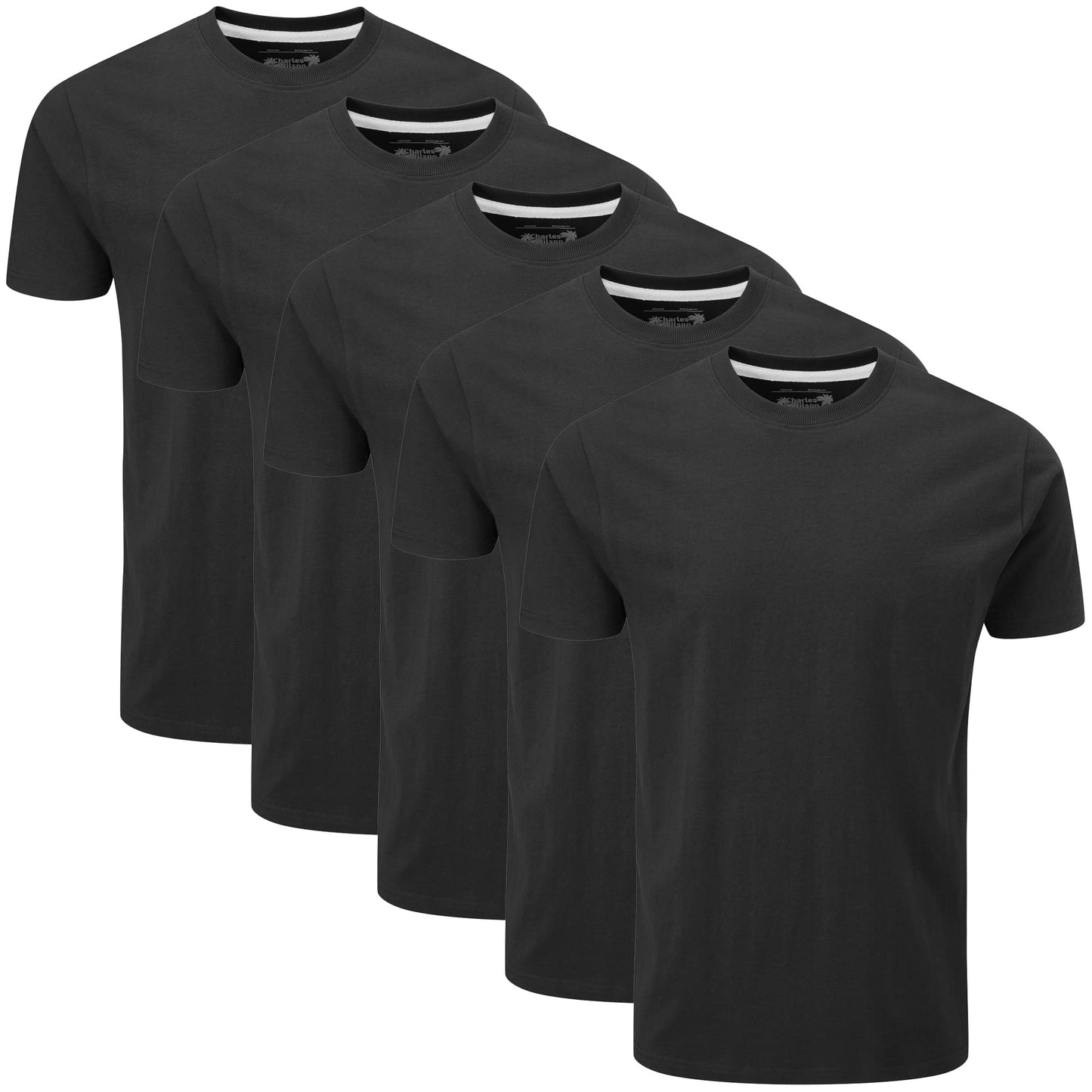 Charles Wilson Rund Krage T-shirt Paket Med 5