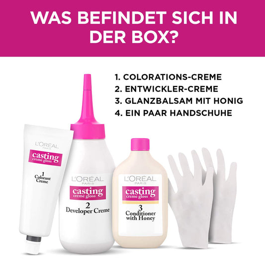 L'ORÉAL Casting Crème Gloss Hårfärg, 323 Mörk Choklad