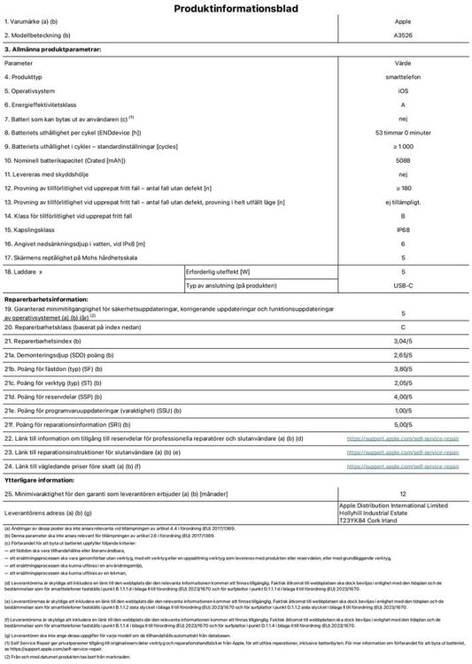 Apple iPhone 17 Pro Max (2 TB) - dovt blå