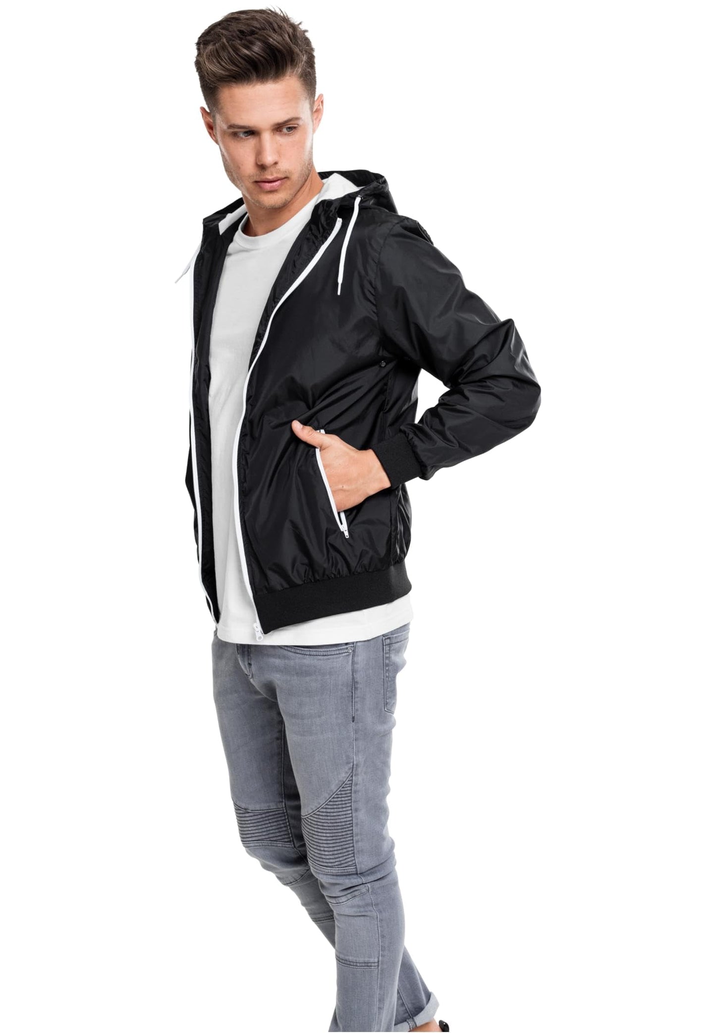 Urban Classics kontrast vindjacka herr