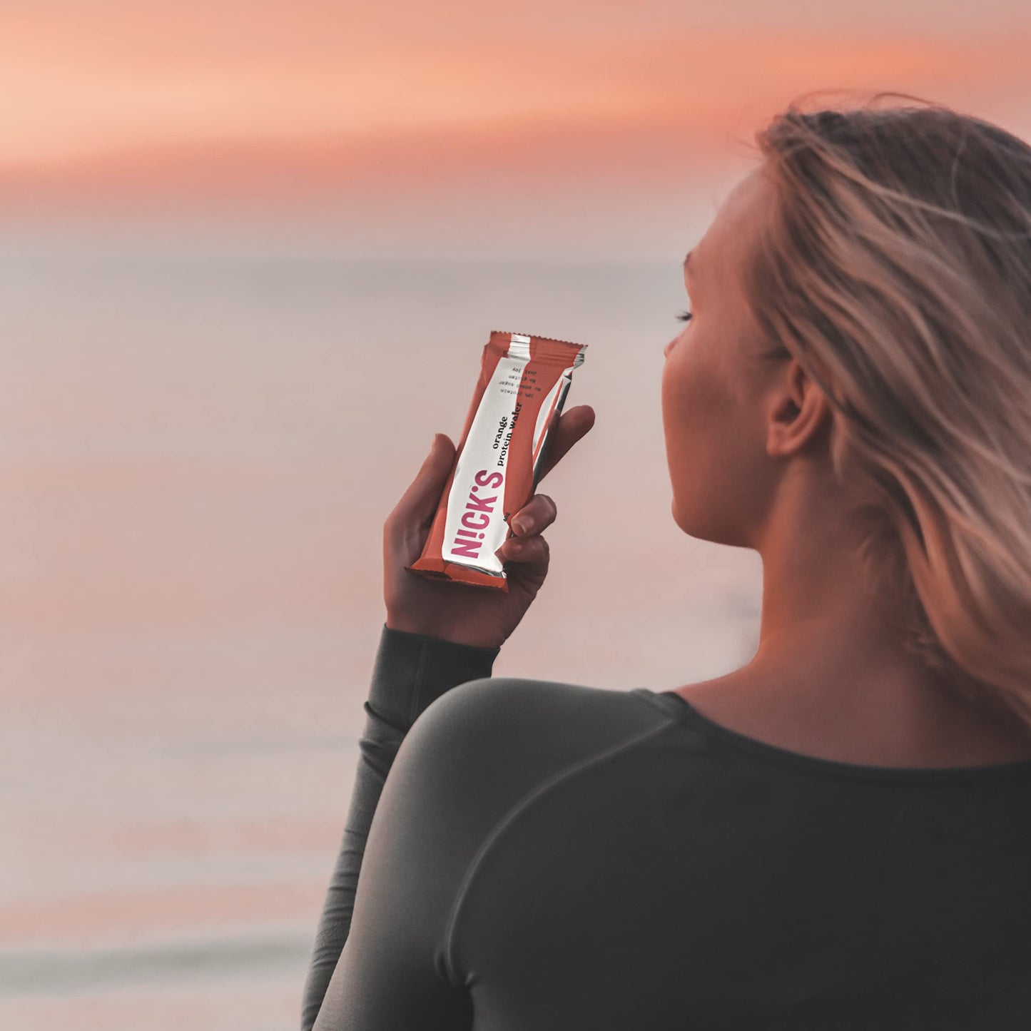 NICKS Protein Wafer Bar | 25% Protein | 203 Calories | Low carb Choklad Kexbar Snack utan tillsatt socker, glutenfri (Orange, (24x40g))
