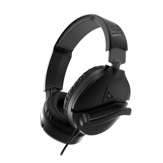 Turtle Beach Gaming Headset, ultralätt, 230 g (8,1 uns), anti-trötthet, inkluderar mikrofon, hörlurar, Xbox PS5, PS4-switch, smartphone, trådbunden 3,5 mm, flip mute, Recon 70 x 2024, svart