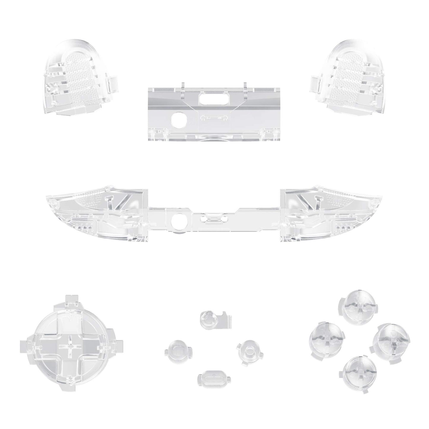 eXtremeRate Klar Ersättningsknappar för Xbox Series S för Xbox Series X Controller, LB RB LT RT Bumpers Triggers Dpad ABXY Start Back Sync Share Keys för Xbox Series X/S Controller