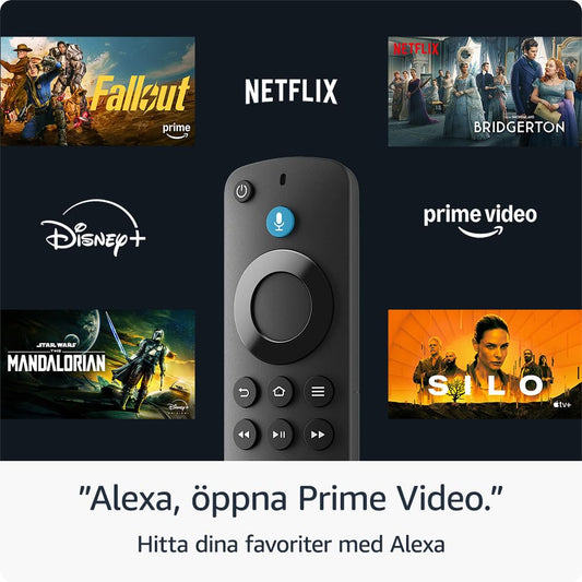 Amazon Fire TV Stick HD, gratis och direktsänd TV, Alexa Voice Remote, smart home-kontroller, HD-streaming (internationell version)
