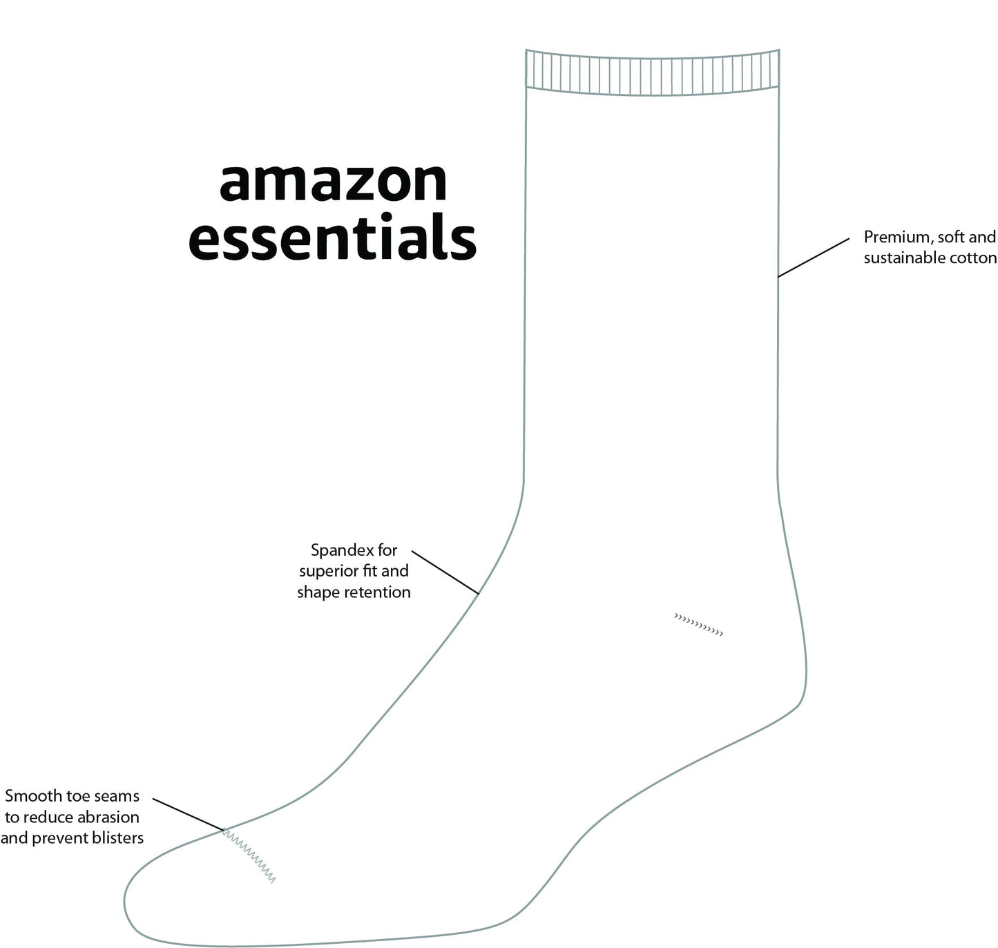 Amazon Essentials herr 5-pack Patterned Dress Socks Klänningsstrumpa (5-pack)