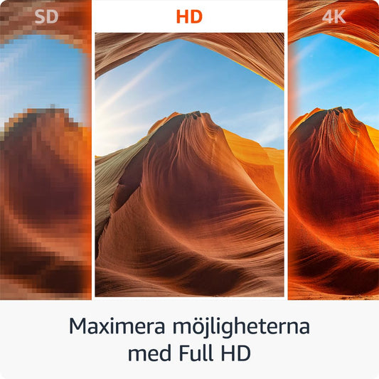 Amazon Fire TV Stick HD, gratis och direktsänd TV, Alexa Voice Remote, smart home-kontroller, HD-streaming (internationell version)