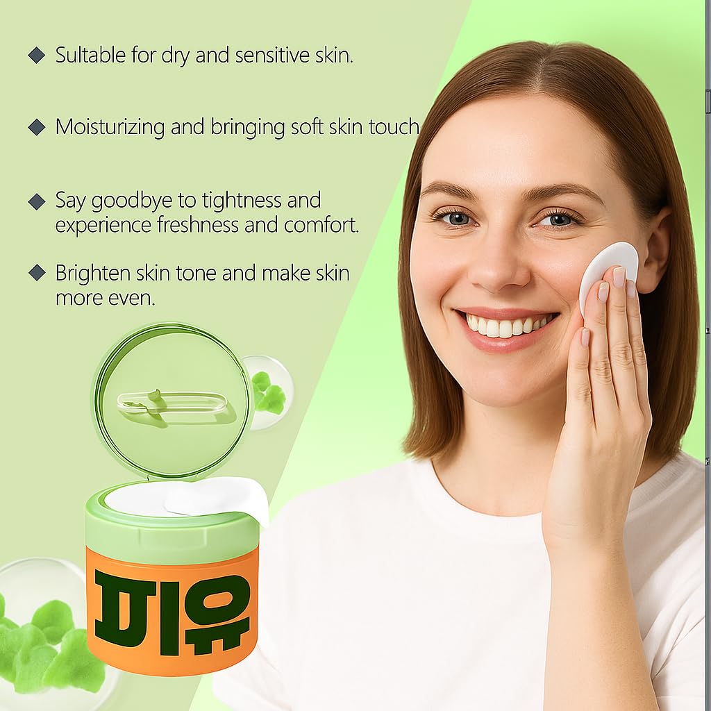 Toning och uppljusande ansiktspads - 100 st, toning polish pads med snigelmumin, Centella Asiatica, niacinamid och peptider - för torr, glåmig och åldrande hud (1)