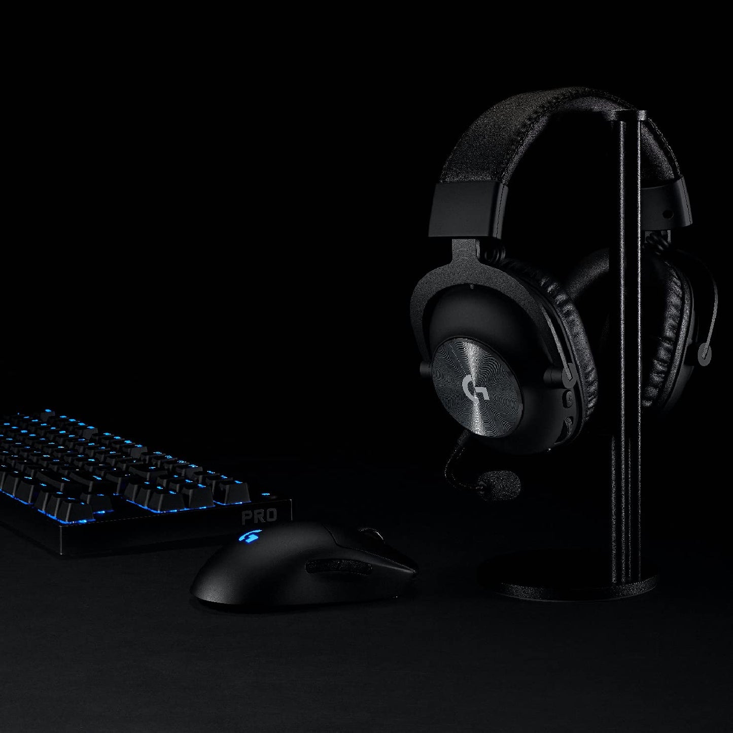 Logitech G PRO X Wireless LIGHTSPEED Spelheadsetet med Blue VO!CE-mikrofonfilterteknik, PRO-G-högtalarelement på 50mm, DTS Headphone: X 2.0, 20+ timmars batteritid, PC, PS5, PS4, Switch - Svart