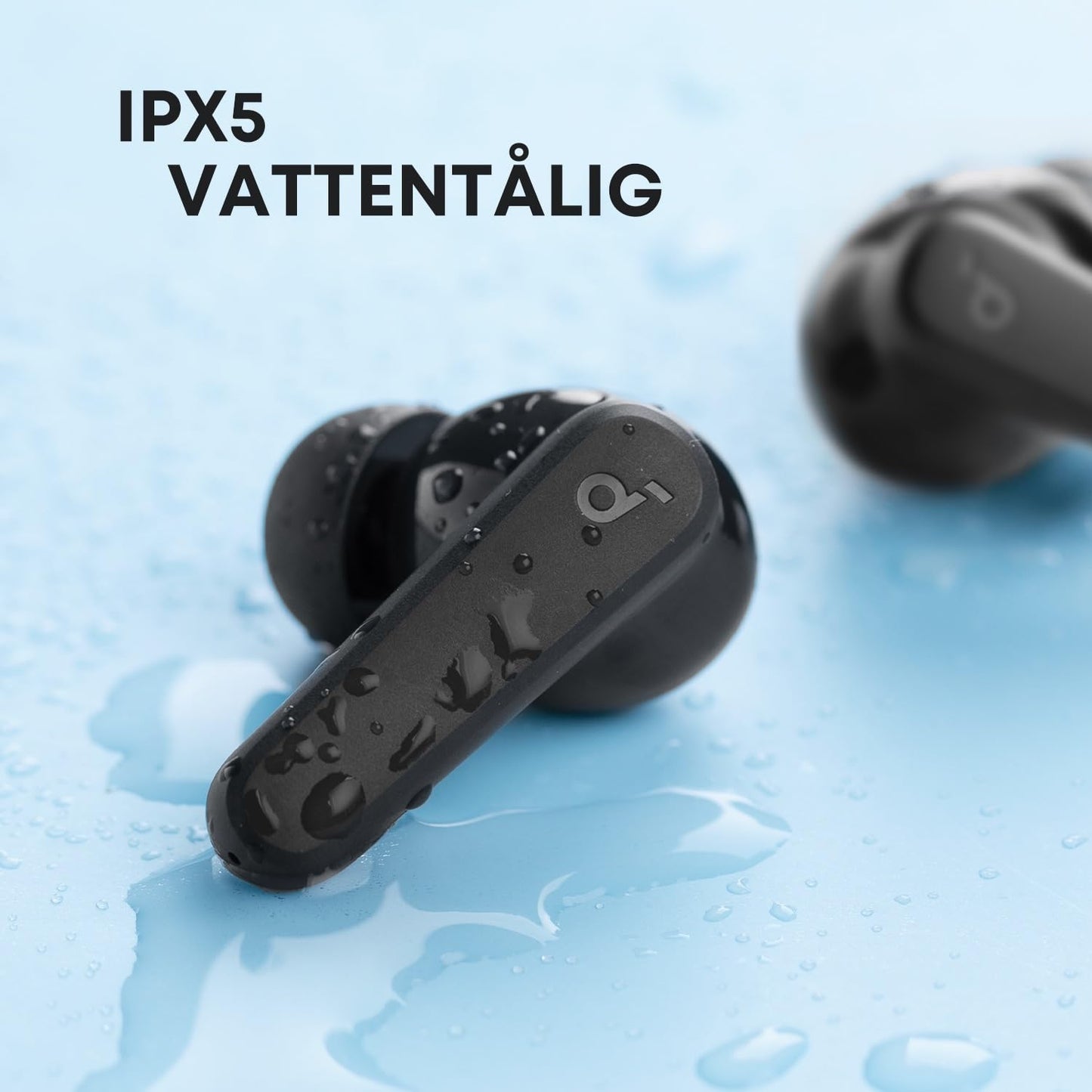 Anker-soundcore P20i äkta trådlösa öronsnäckor, 10 mm drivrutin, med stor bas, Bluetooth 5.3, 30 h speltid, IPX5 vattentät, 2 mikrofoner för tydliga AI-samtal, 22 inställda EQ, anpassning via app