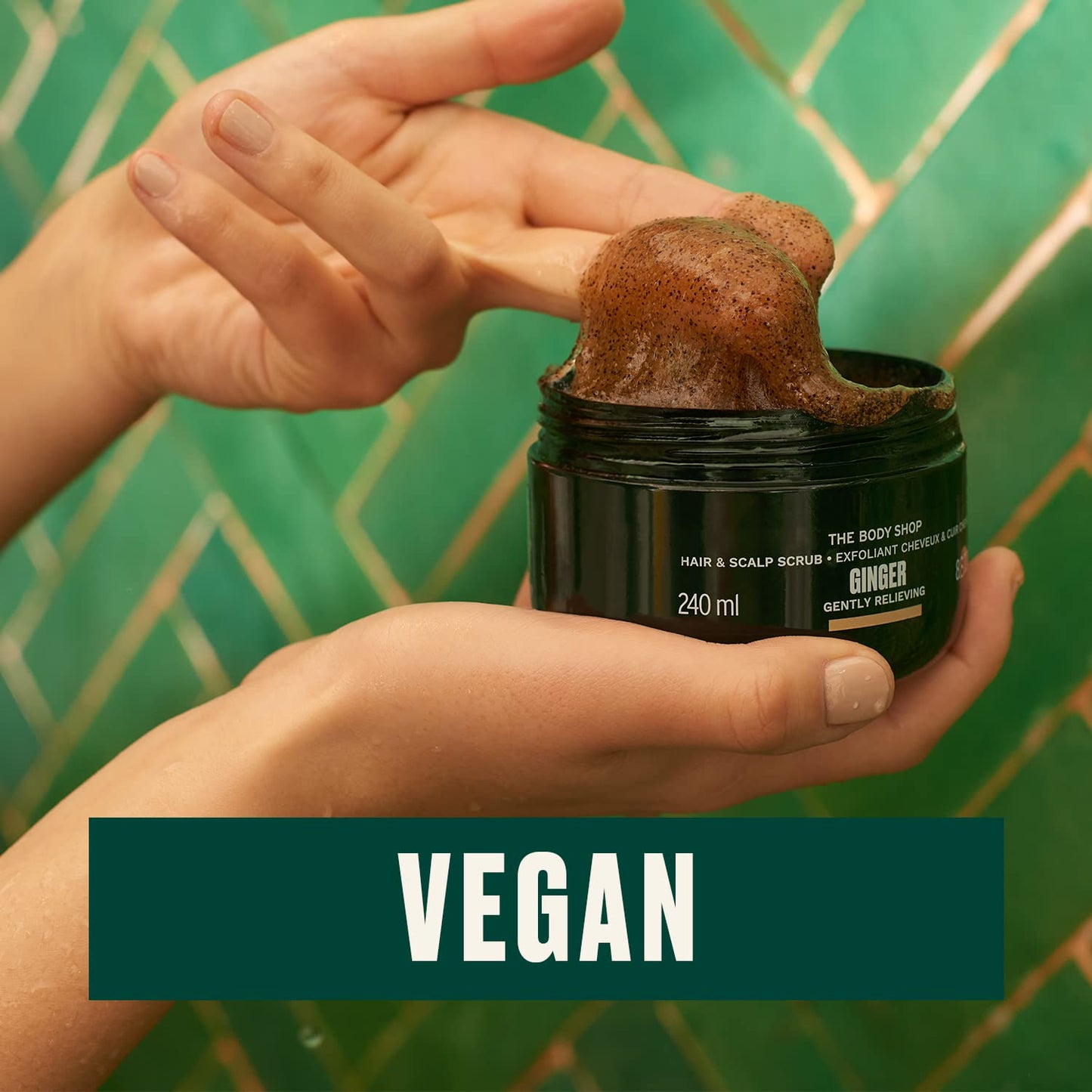 The Body Shop Hair & Scalp Scrub – Ginger – för torr, platt hårbotten 240 ml