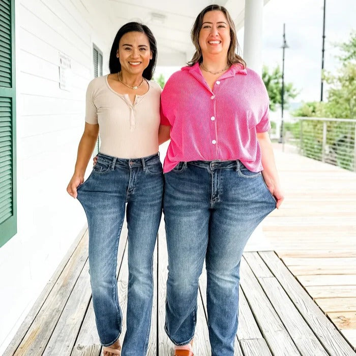 Fashion Plus Size Elastiske Slim-fit Jeans