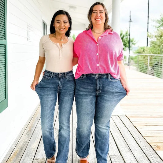 Fashion Plus Size Elastiske Slim-fit Jeans