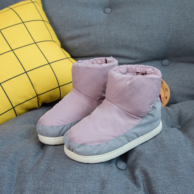 High-top Cotton Shoes For Outer Wear With Cloth And Home Fashion