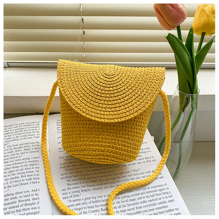 Stråtaske Skuldertaske Crossbody i Fransk Stil