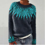 Women's Printed Christmas Sweatshirt Top