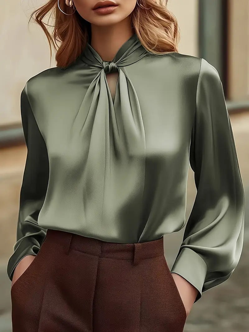 Fashionable And Stylish Hollow-out Long Sleeve Versatile Niche Chic Shirt