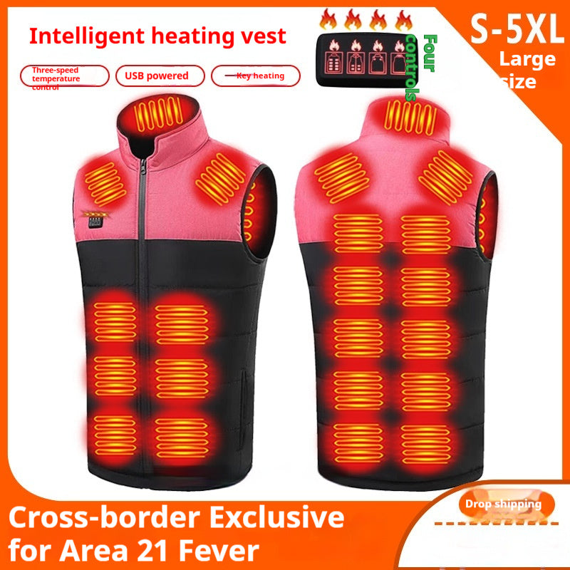 Farvematchende Fire-kontrolzone 21 Selvvarmende Vest V-hals