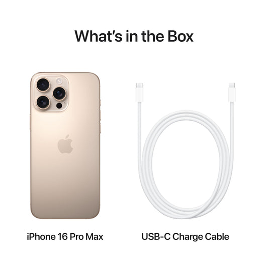 Apple iPhone 16 Pro Max (256 GB) - sandfärgat titan