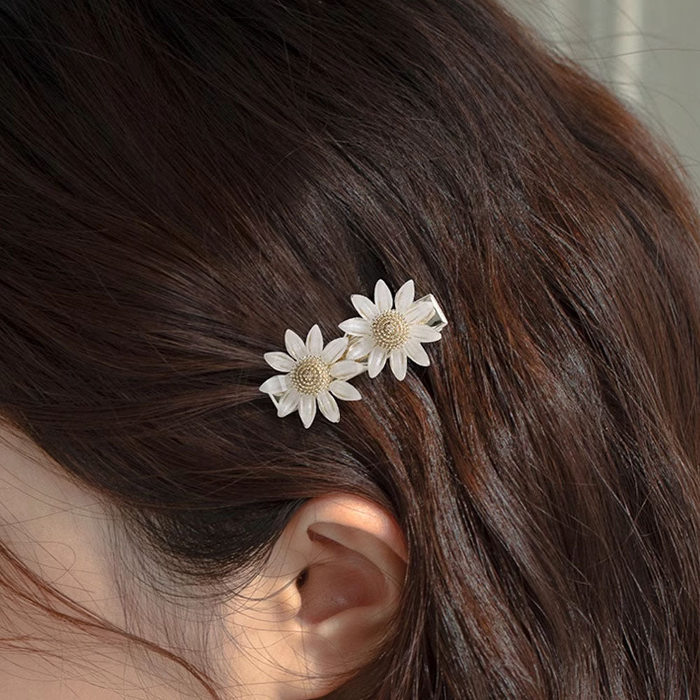 Chrysanthemum Flower Small Broken Hair Duckbill Side Hairpin