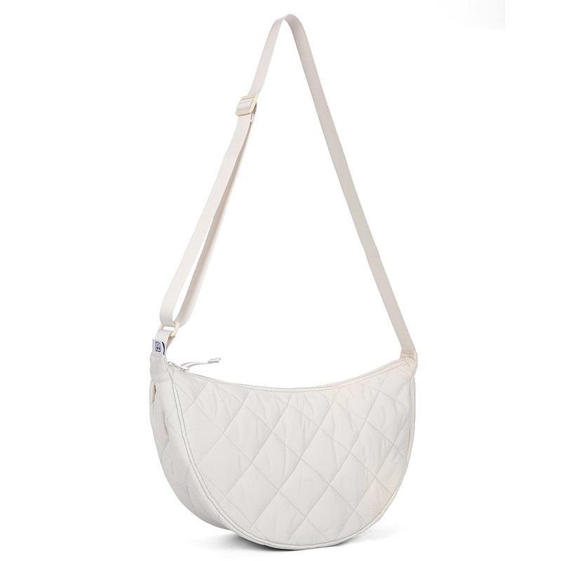 Womens High-Capacity Nylon Shoulder Crossbody Bag