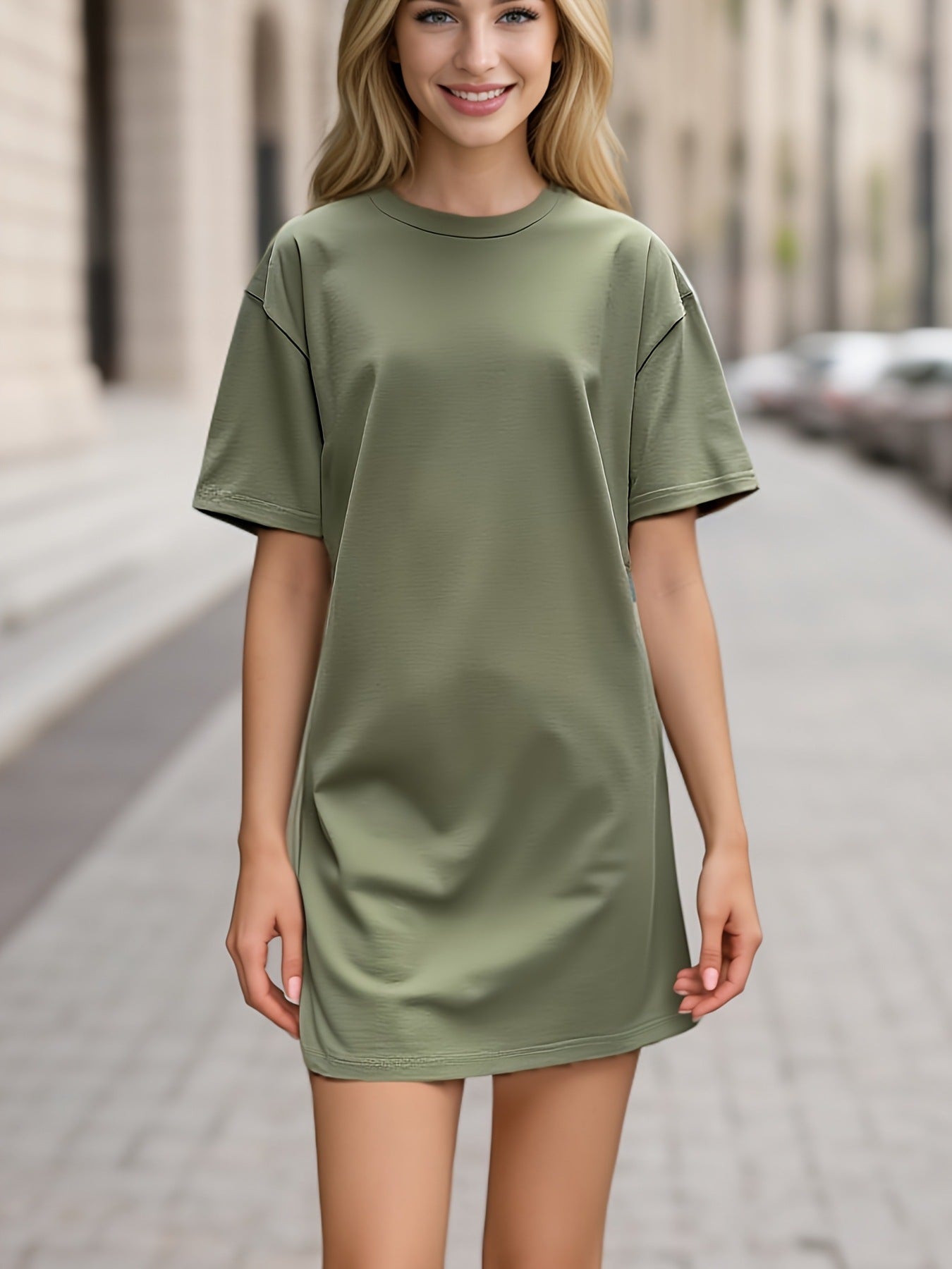 New Short Sleeve Sporty Casual Dress
