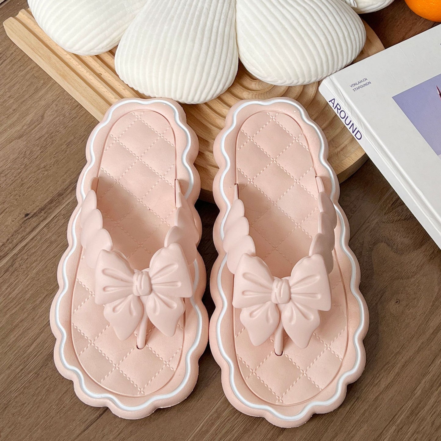 Bow Flip-flops Women's Summer Outdoor Wear
