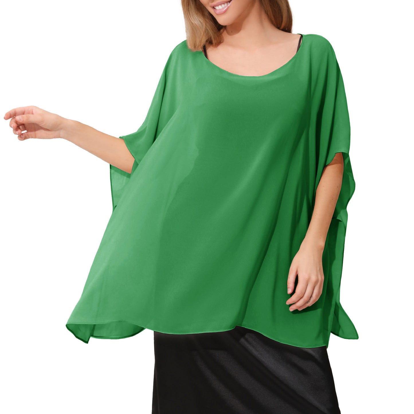 Womens Minimalist Shawl Loose-fitting Versatile Top
