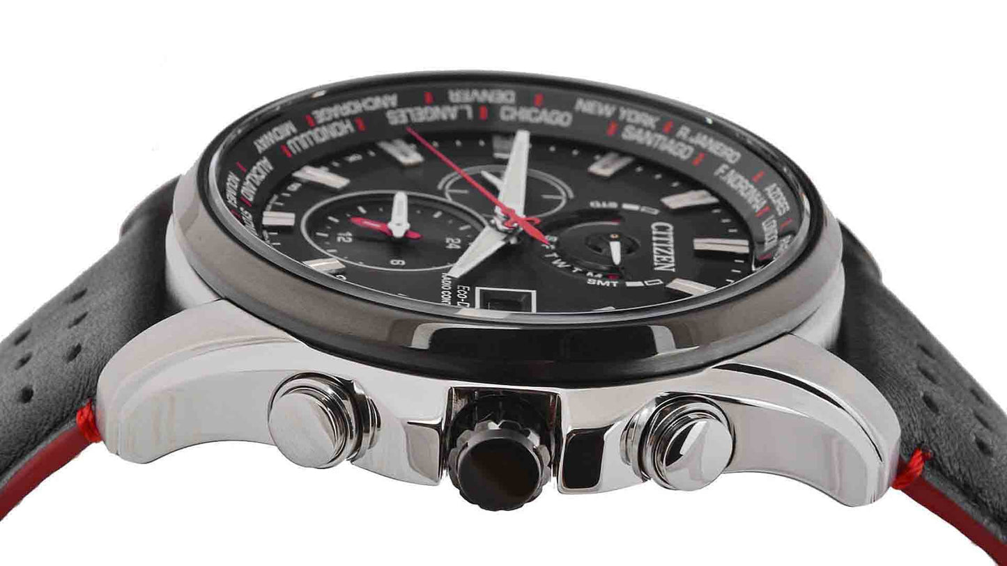 Citizen AT9036-08E Klocka, En storlek, Svart, Silver