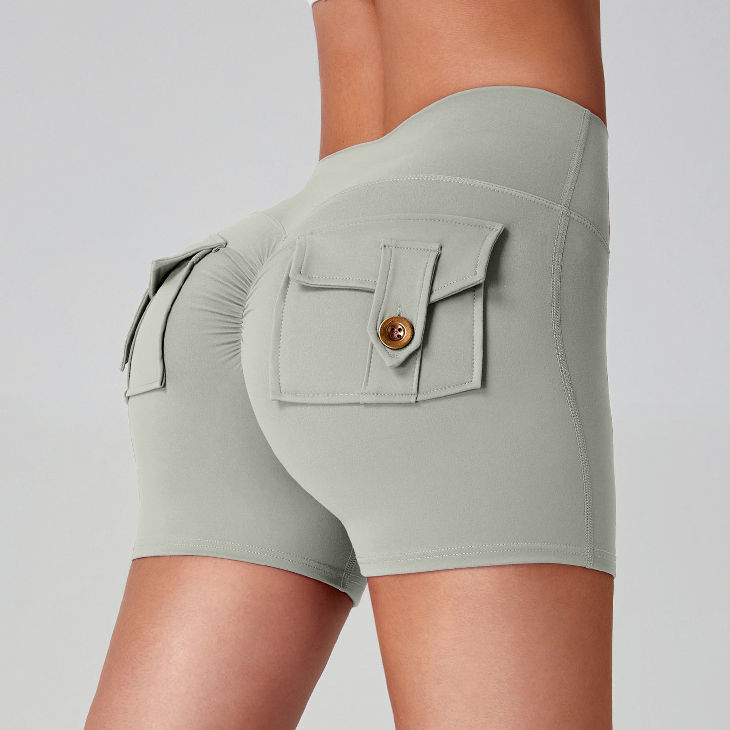 Naked Women Feeling High Elastic Running Quick-drying Pants