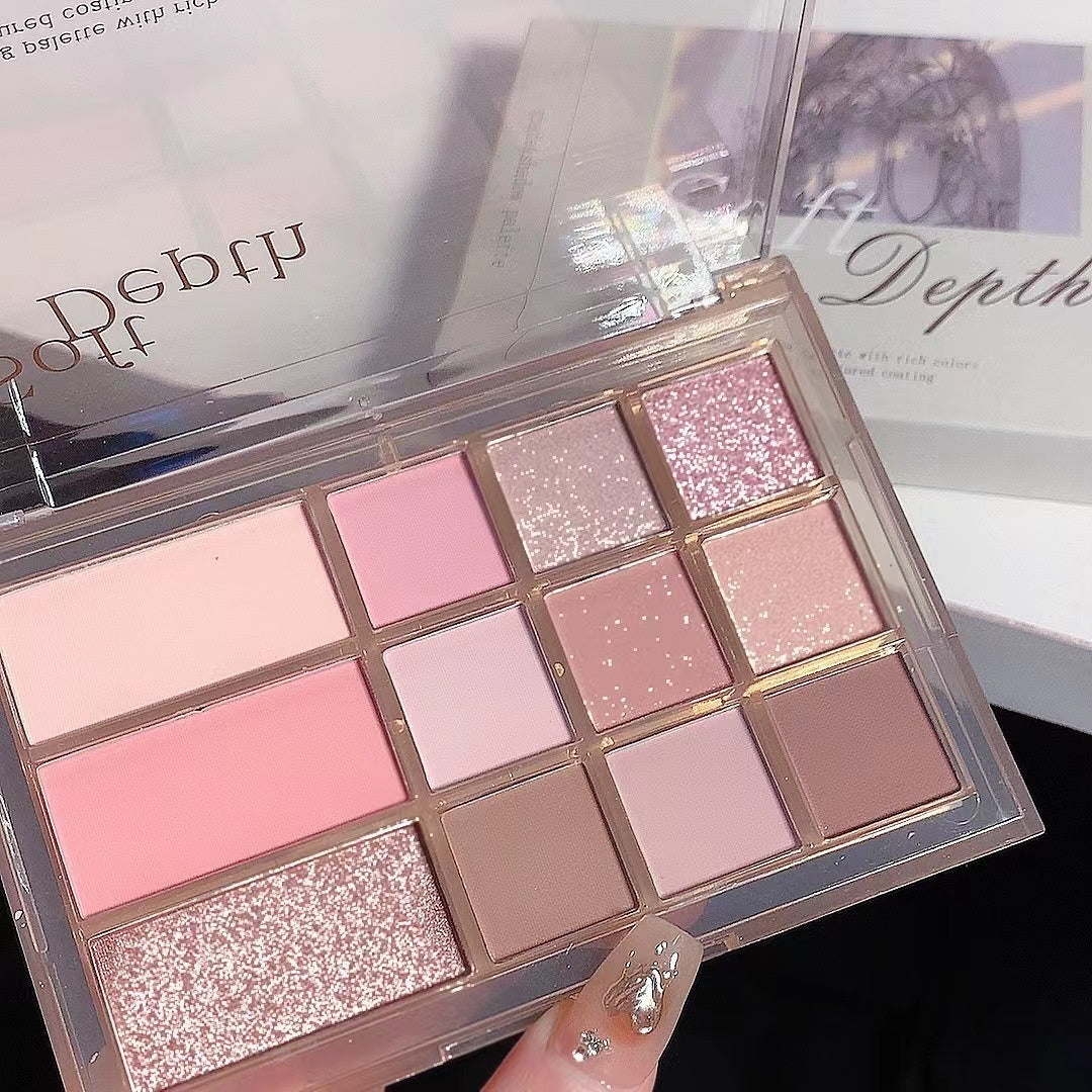 Earth Color Shimmer Matte Eye Shadow Plate