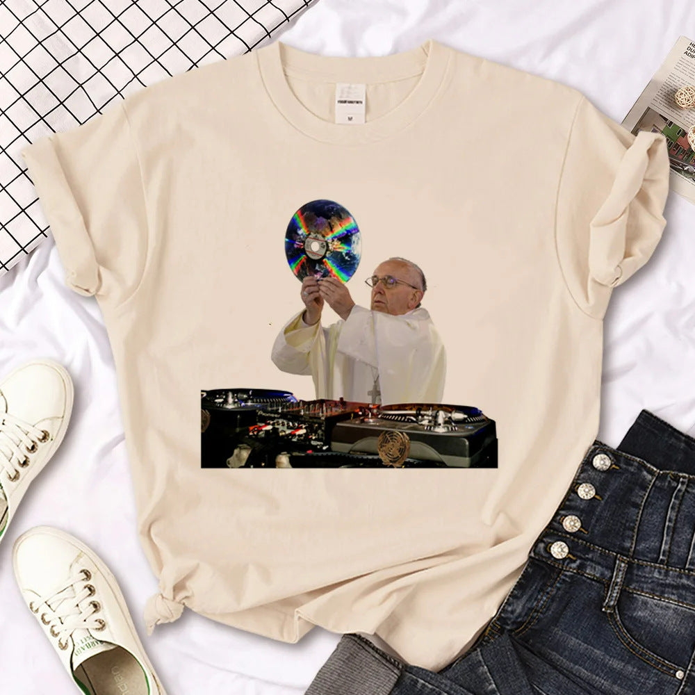 Simple Casual Printed Women's T-shirt
