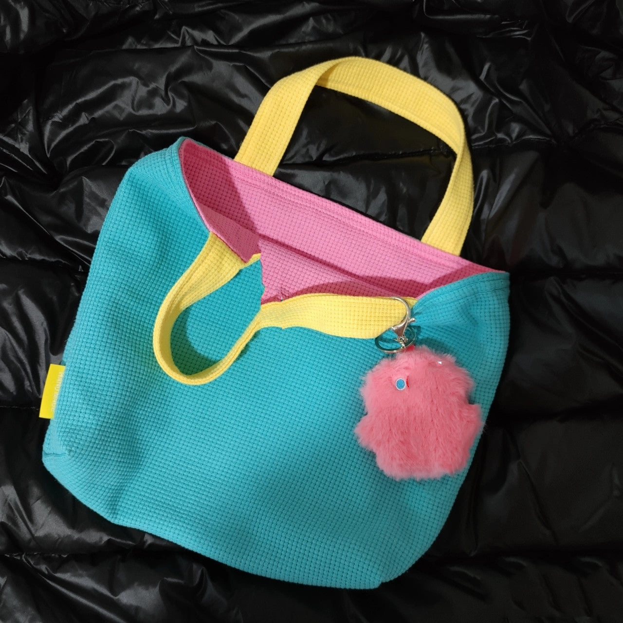 Cute Blue Contrast Tote Bag