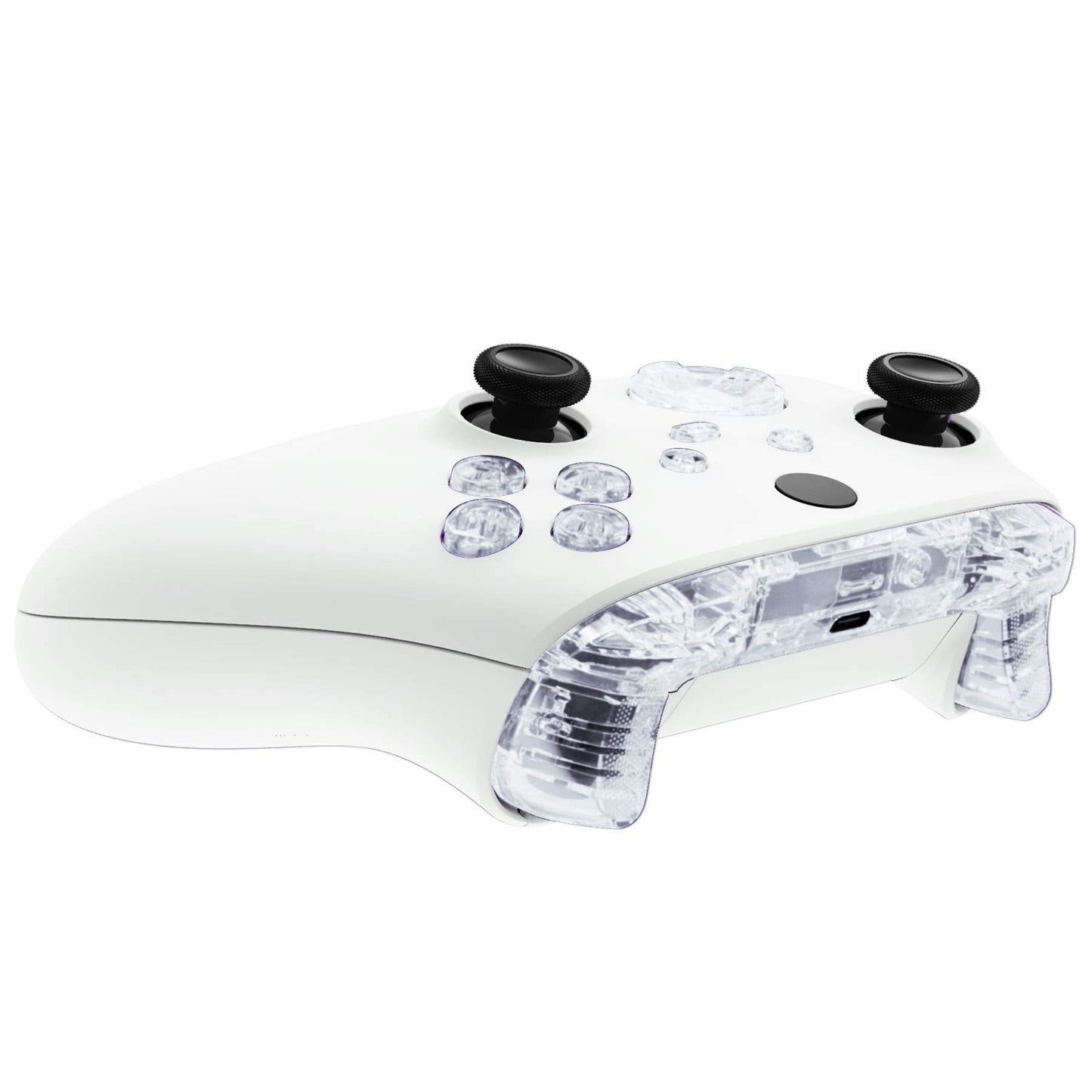 eXtremeRate Klar Ersättningsknappar för Xbox Series S för Xbox Series X Controller, LB RB LT RT Bumpers Triggers Dpad ABXY Start Back Sync Share Keys för Xbox Series X/S Controller