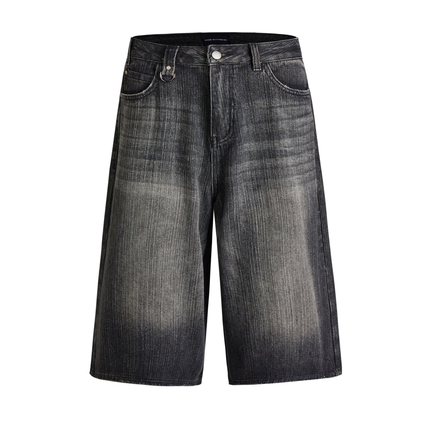 Wide Leg Cropped Jeans Summer Retro Washed Distressed Straight
