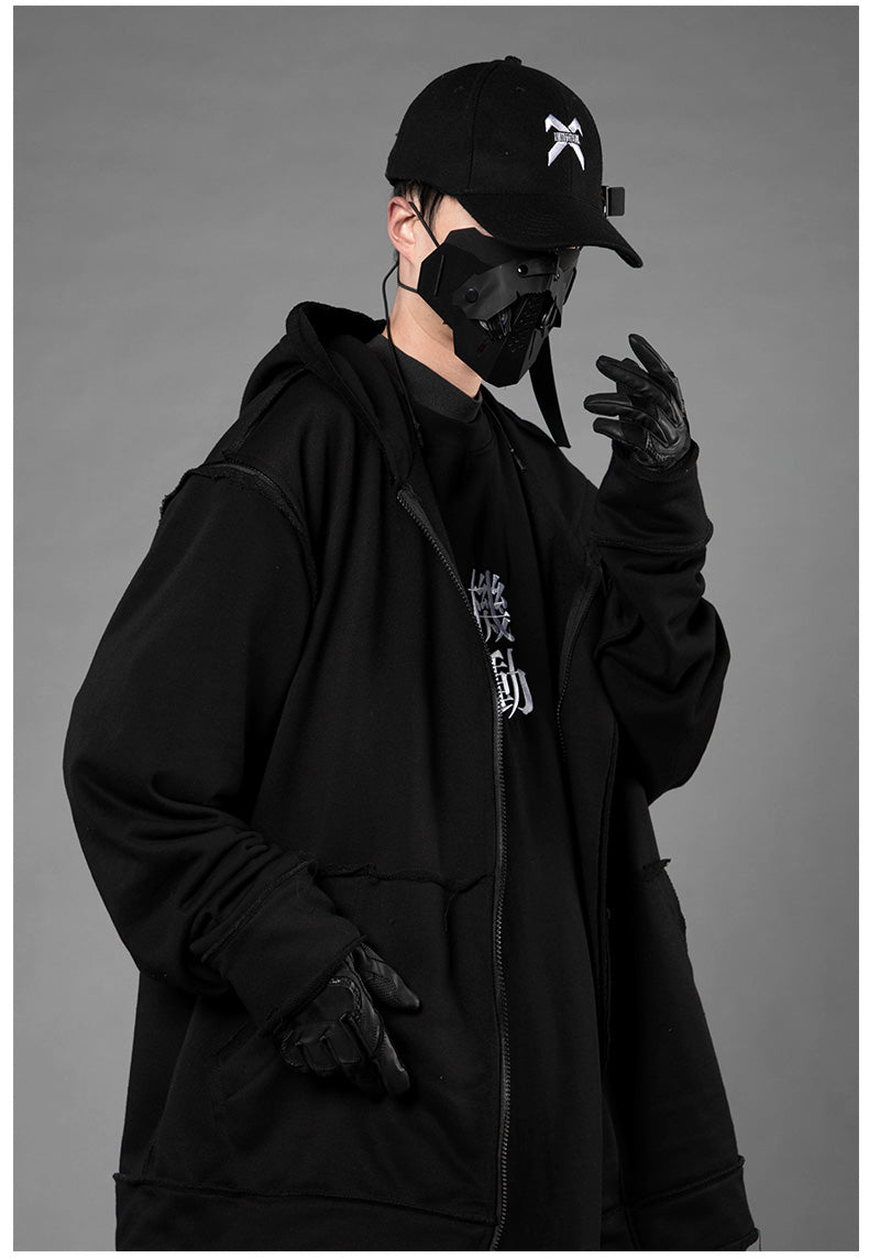 Men With Detachable Sleeves And Hooded Sweaters Are Loose