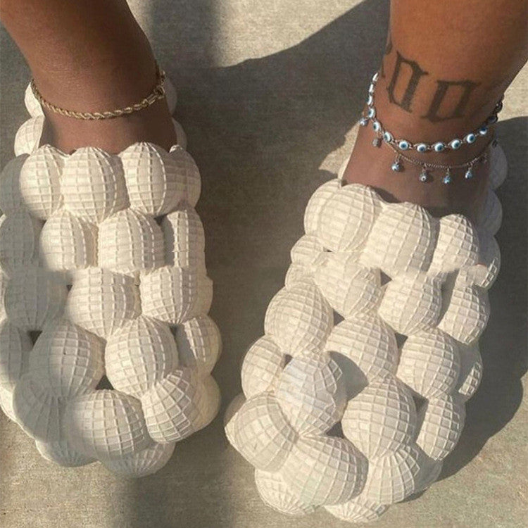 European And American Women Wear Massage Creative Peanut Sandals