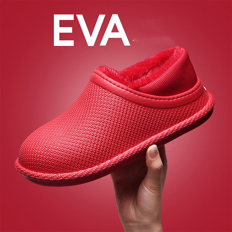 New Autumn And Winter Cotton Slippers Household EVA Waterproof And Non-slip