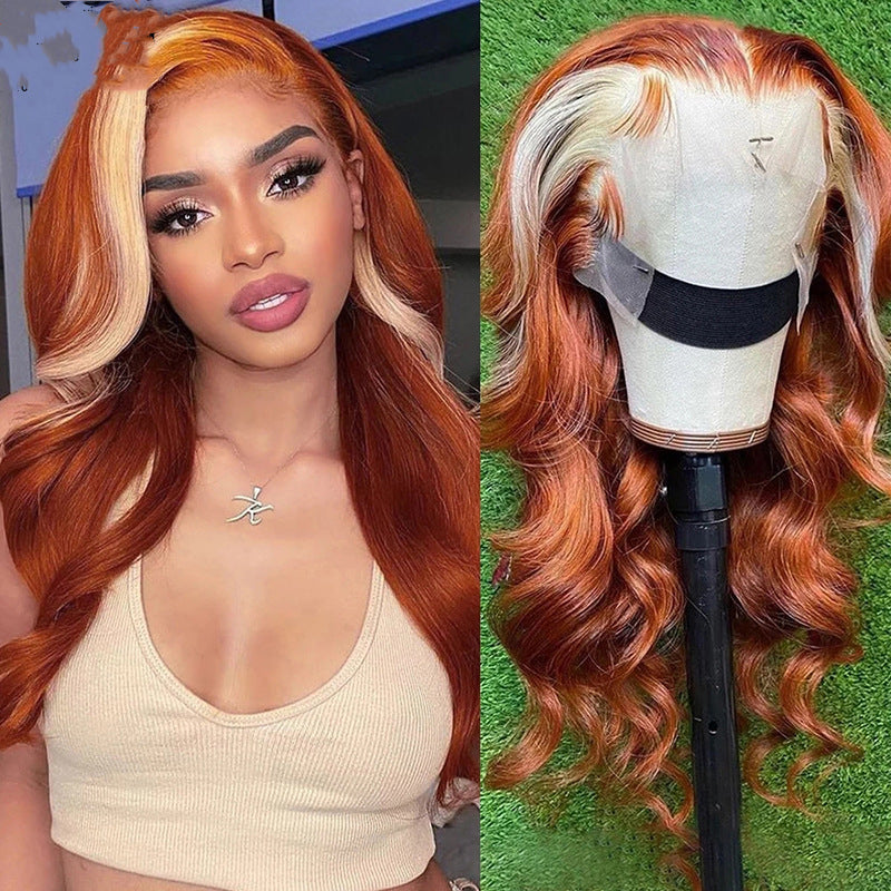 Ginger Body Wave Lace Front Paryk 613 Blond Farvet