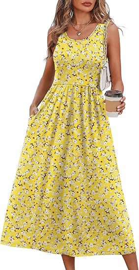 Women's Casual Sleeveless Long Dress