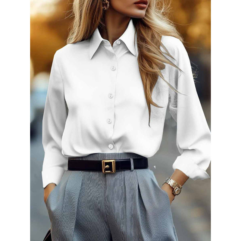 Springautumn Long-sleeve Western-style Womens Shirt