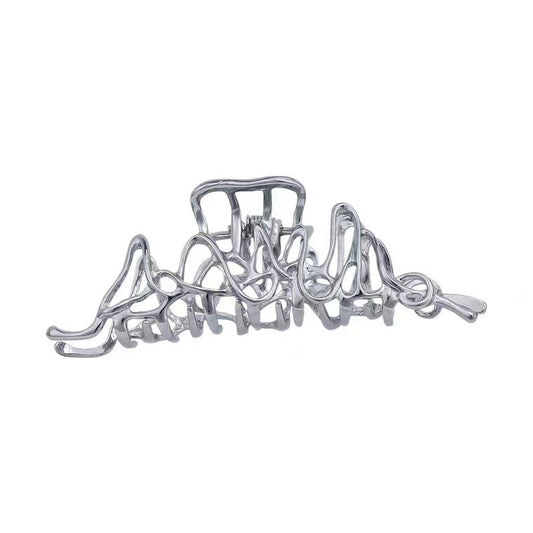 Personality Irregular Liquid Metal Hairpin