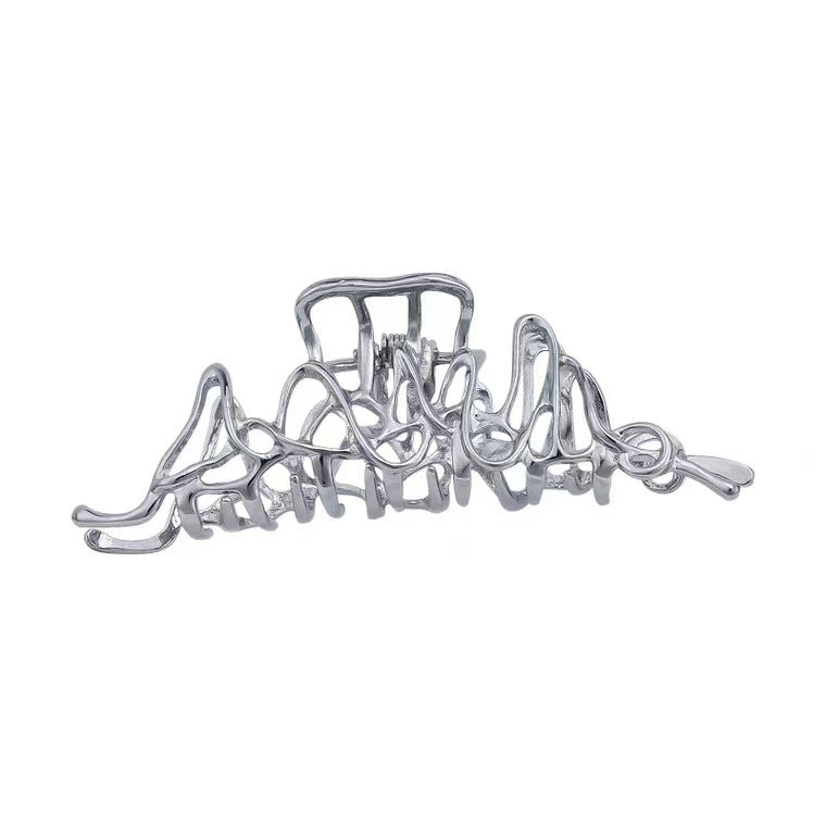 Personality Irregular Liquid Metal Hairpin