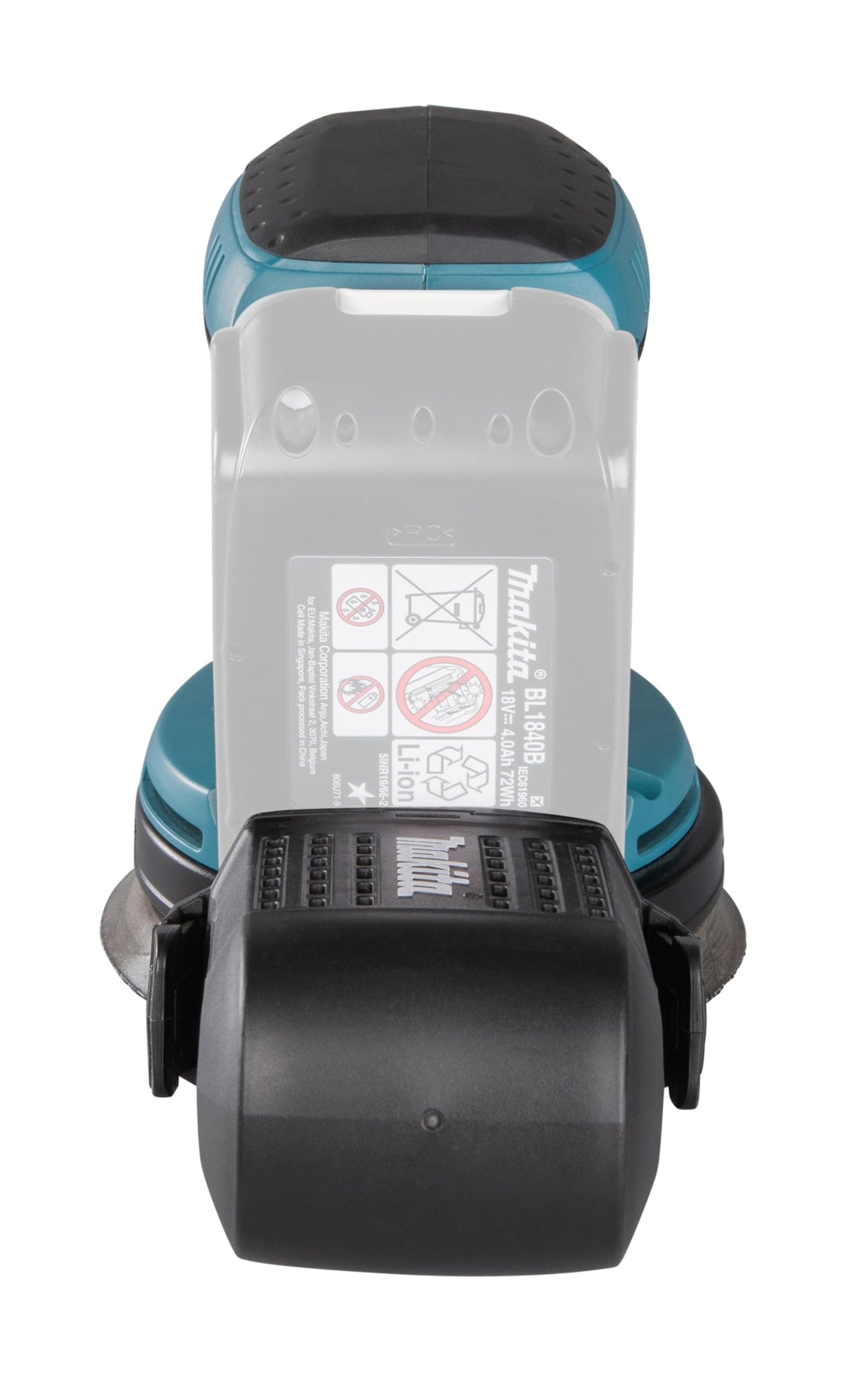 Makita Sladdlös Excentrisk Slipmaskin, 11000 varv/min, 18V, 5 A, Blå/Svart