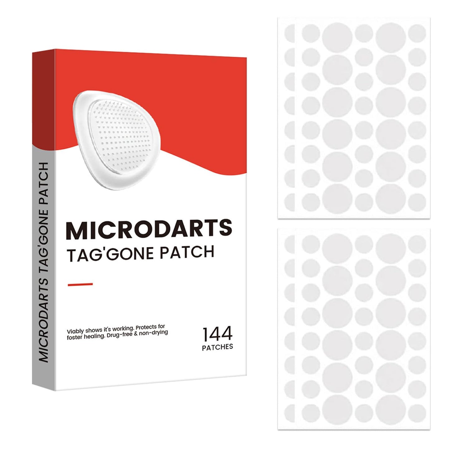 SHUOHONG 144 stycken Acne Patch Hydrokolloid Acne Patches Korn, Pimple Teolja Patches, osynliga fläckar, ansiktsbehandling, lämplig för alla hudtyper