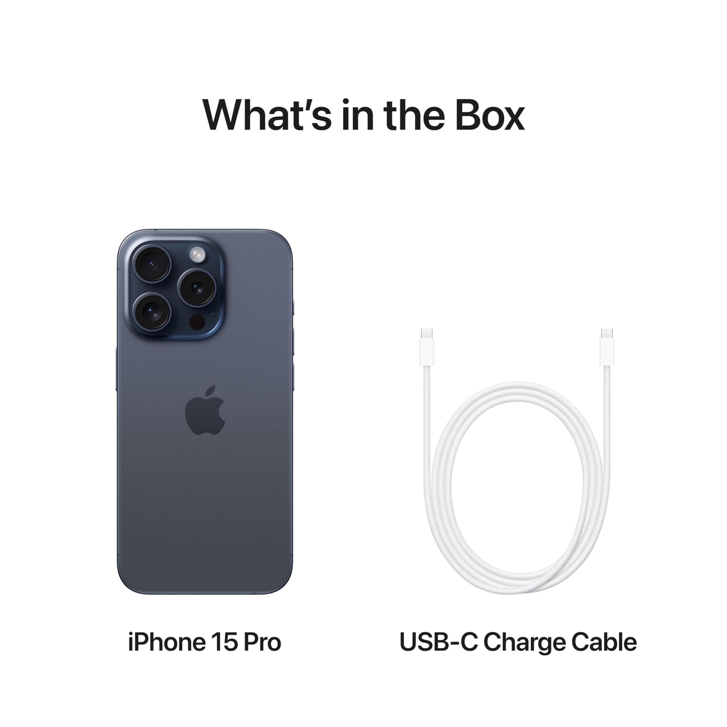 Apple iPhone 15 Pro (256 GB) - blått titan