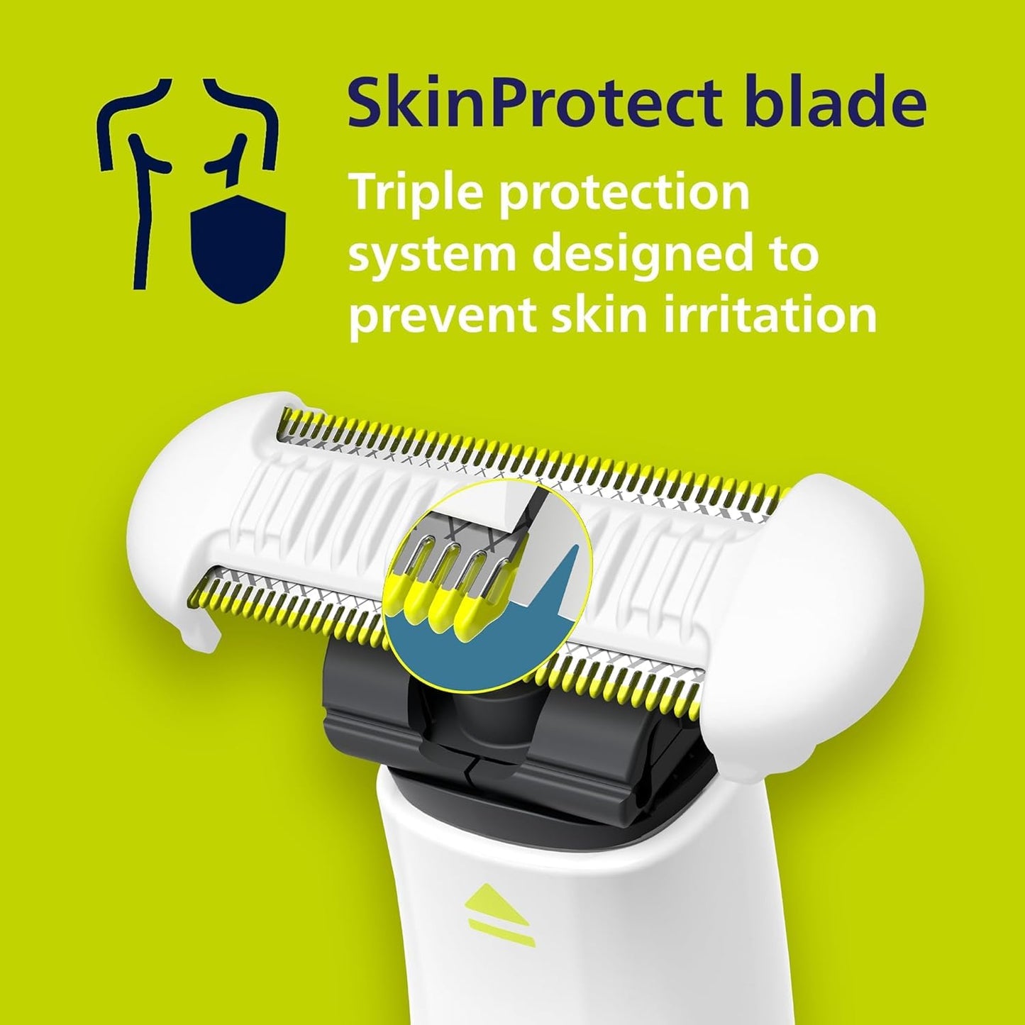 Philips OneBlade Intimate, designad för pubic Grooming, trimning och rakning med extra hudskydd, modell QP1924/30