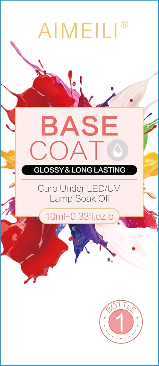 Nutrition Base Coat Soak off U V LED Hema Free Cruelty Free Vegan Gel Nail Polish