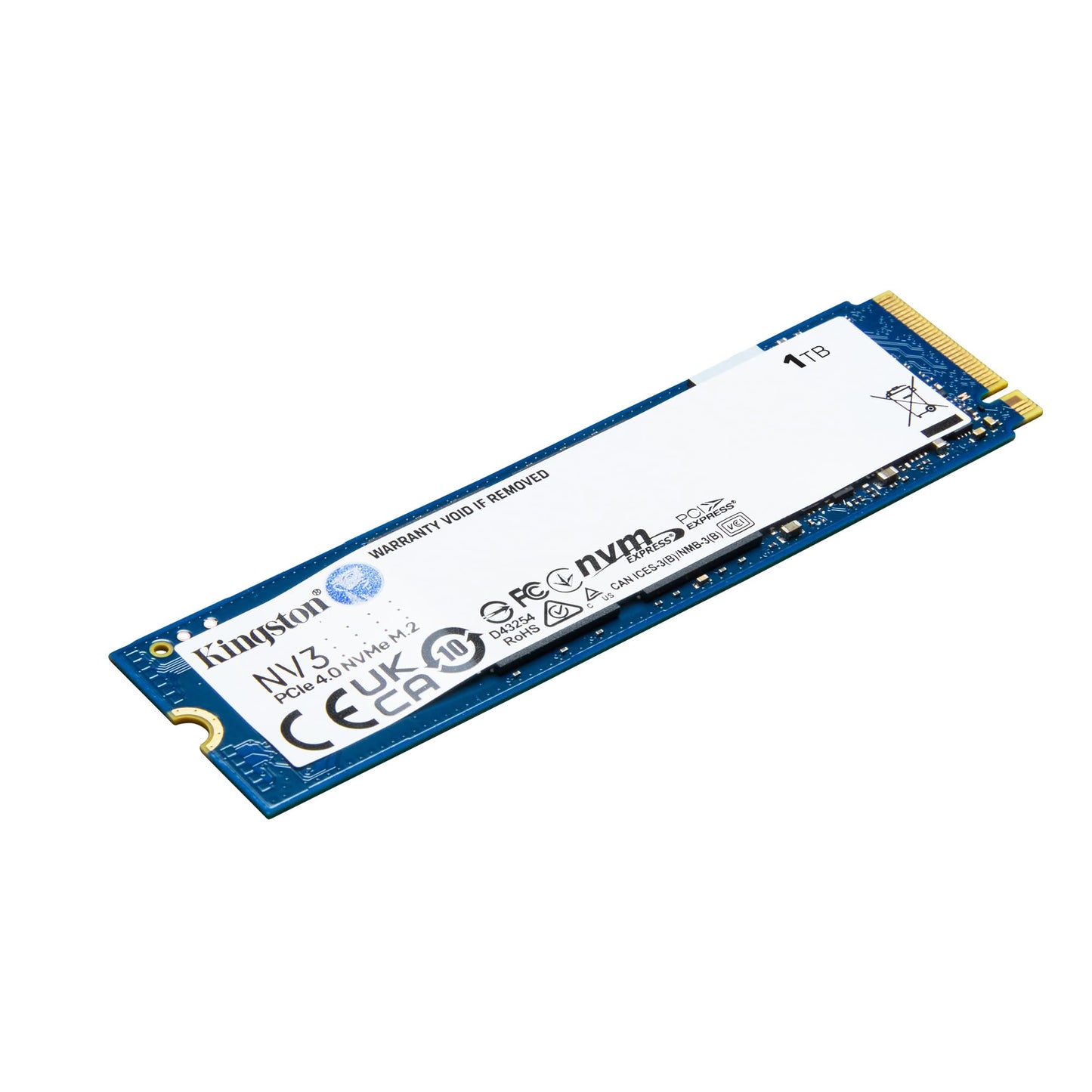 Kingston NV3 NVMe PCIe 4.0 Intern SSD 1 TB M.2 2280-SNV3S/1000G