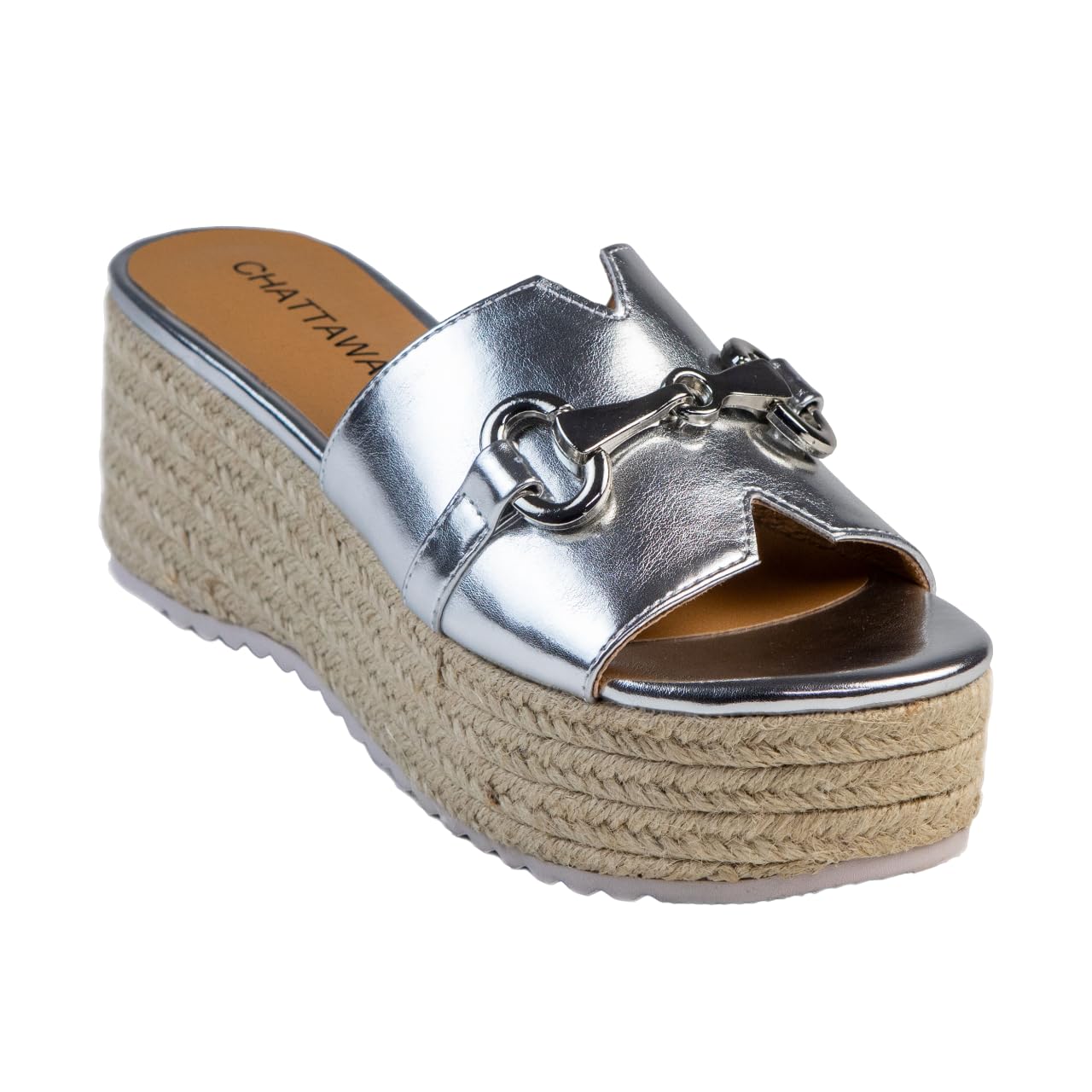 CHATTAWAK Dam 18HCHLOEARGENT37 Klacksandal, silver, 37 EU, pengar, 37 EU